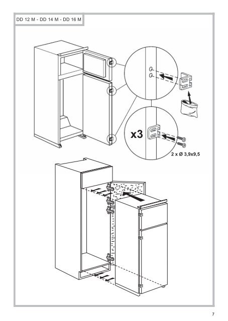 KitchenAid T 16 A1 D/HA - Fridge/freezer combination - T 16 A1 D/HA - Fridge/freezer combination KK (853903401500) Installazione