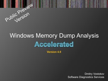 Windows Memory Dump Analysis