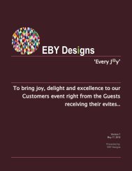 EBY Designs.....Every Joy
