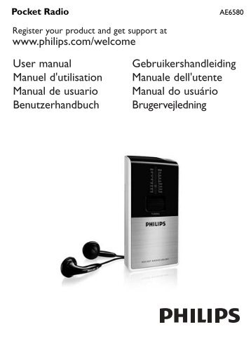 Philips Radio portable - Mode dâemploi - AEN