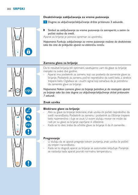 Philips Shaver series 9000 Rasoir &eacute;lectrique rasage &agrave; sec ou sous l'eau - Mode d&rsquo;emploi - POL