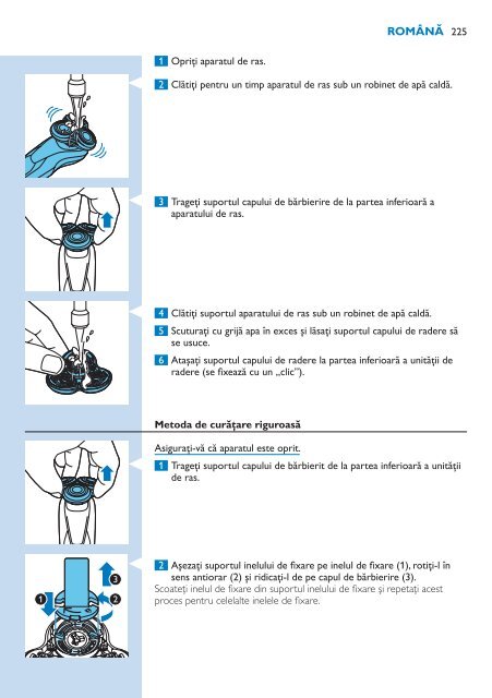 Philips Shaver series 9000 Rasoir &eacute;lectrique rasage &agrave; sec ou sous l'eau - Mode d&rsquo;emploi - UKR