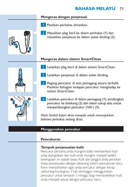 Philips Shaver series 9000 Rasoir &eacute;lectrique rasage &agrave; sec ou sous l'eau - Mode d&rsquo;emploi - VIE