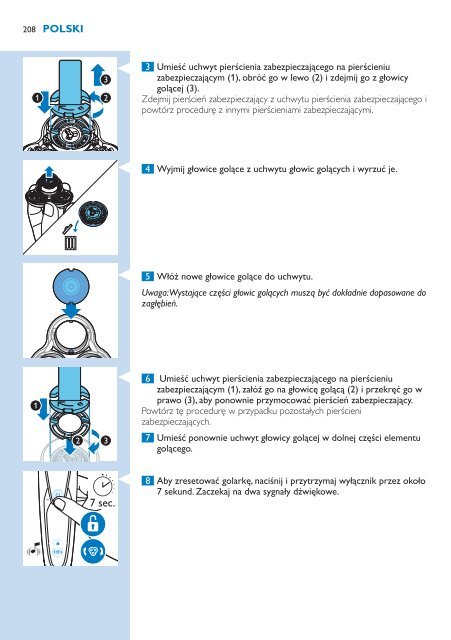 Philips Shaver series 9000 Rasoir &eacute;lectrique rasage &agrave; sec ou sous l'eau - Mode d&rsquo;emploi - SLV