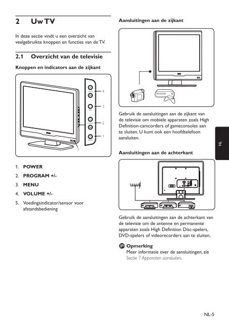 Philips T&eacute;l&eacute;viseur LCD professionnel - Mode d&rsquo;emploi - NLD