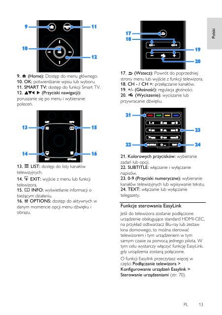 Philips 5000 series Smart TV Edge LED 3D - Mode d&rsquo;emploi - POL