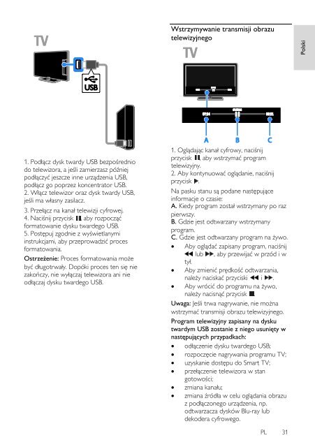 Philips 5000 series Smart TV Edge LED 3D - Mode d&rsquo;emploi - POL