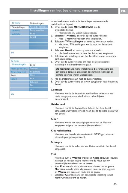 Philips Cineos T&eacute;l&eacute;viseur &agrave; &eacute;cran large - Mode d&rsquo;emploi - NLD