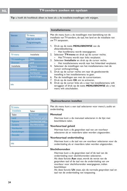 Philips Cineos T&eacute;l&eacute;viseur &agrave; &eacute;cran large - Mode d&rsquo;emploi - NLD