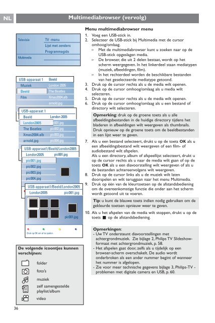 Philips Cineos T&eacute;l&eacute;viseur &agrave; &eacute;cran large - Mode d&rsquo;emploi - NLD