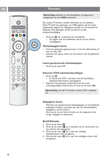 Philips Cineos T&eacute;l&eacute;viseur &agrave; &eacute;cran large - Mode d&rsquo;emploi - NLD