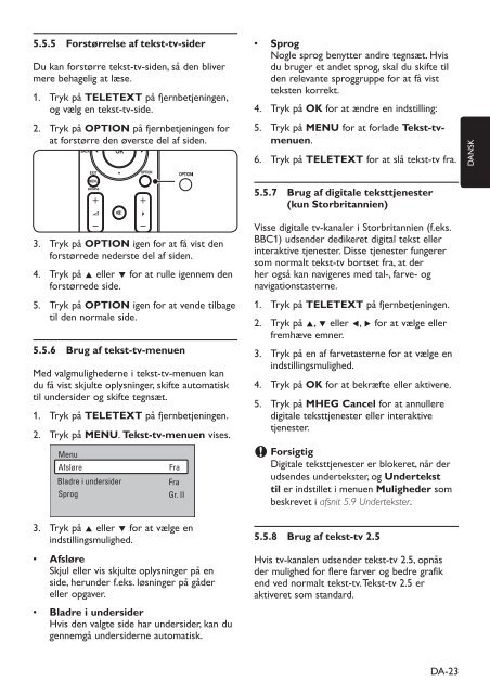 Philips TV LCD - Mode d&rsquo;emploi - DAN