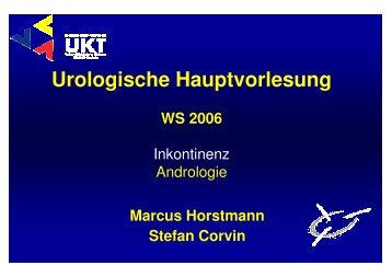 Urologische Hauptvorlesung