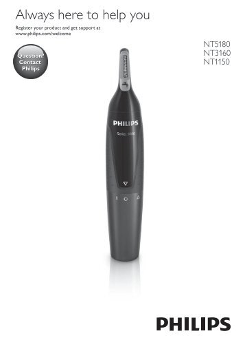 Philips Nosetrimmer series 1000 Tondeuse nez-oreilles confortable - Mode dâemploi - FAS