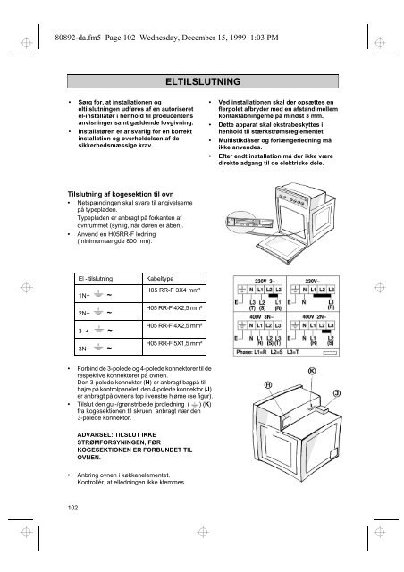 KitchenAid 745 307 85 - Oven - 745 307 85 - Oven DA (854145119020) Istruzioni per l'Uso