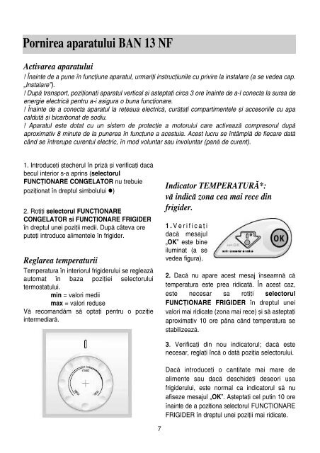 KitchenAid NBAA 34 NF NX - Refrigerator - NBAA 34 NF NX - Refrigerator RO (F053882) Istruzioni per l'Uso