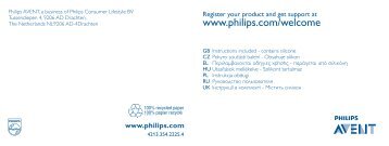 Philips Avent Sucette DÃ©corÃ©e - A l'unitÃ© - Mode dâemploi - ENG