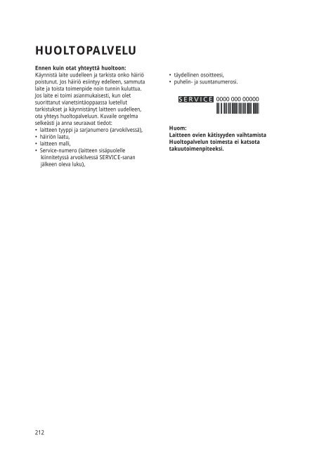 KitchenAid 20RA-D3 SF - Side-by-Side - 20RA-D3 SF - Side-by-Side FI (858641236000) Istruzioni per l'Uso