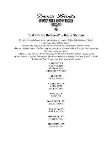 Radio Station List