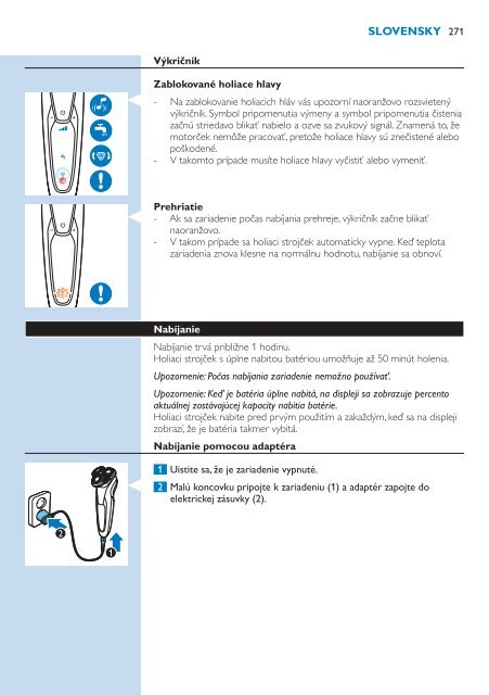 Philips Shaver series 9000 Rasoir &eacute;lectrique rasage &agrave; sec ou sous l'eau - Mode d&rsquo;emploi - SLK