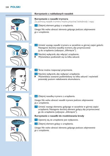 Philips Shaver series 9000 Rasoir &eacute;lectrique rasage &agrave; sec ou sous l'eau - Mode d&rsquo;emploi - SLV