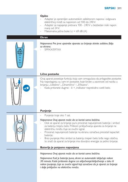 Philips Shaver series 9000 Rasoir &eacute;lectrique rasage &agrave; sec ou sous l'eau - Mode d&rsquo;emploi - SLV