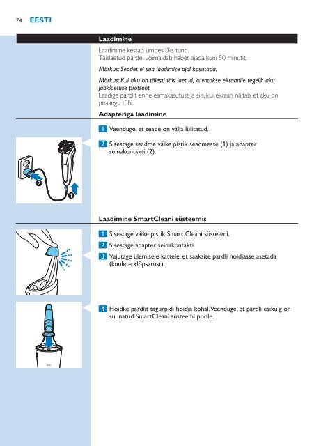 Philips Shaver series 9000 Rasoir &eacute;lectrique rasage &agrave; sec ou sous l'eau - Mode d&rsquo;emploi - SLV