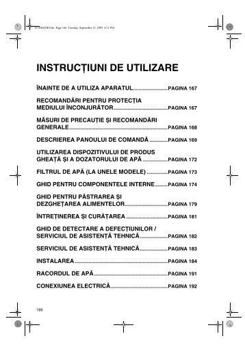 KitchenAid G20 E FSB23INOX - Side-by-Side - G20 E FSB23INOX - Side-by-Side RO (850122211000) Istruzioni per l'Uso