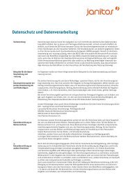Deckungsauftrag Krankenzusatzversicherung Janitos