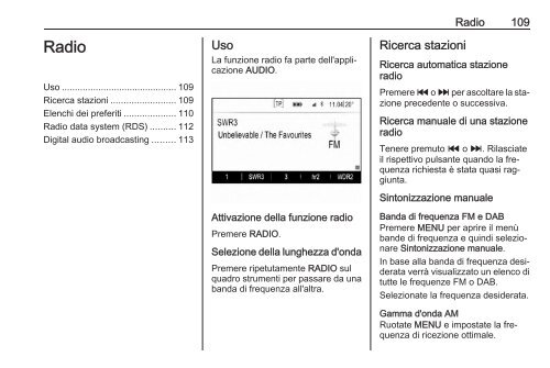 Opel Insignia Infotainment Manual MY 16.5 - Insignia Infotainment Manual MY 16.5 manuale