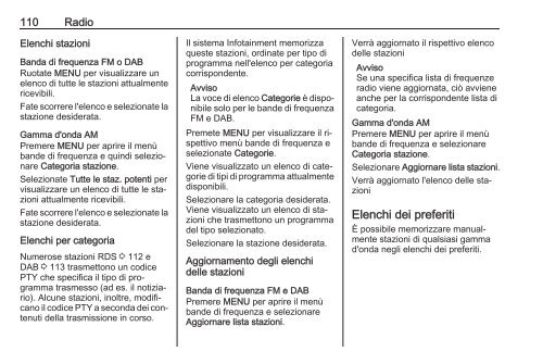 Opel Insignia Infotainment Manual MY 16.5 - Insignia Infotainment Manual MY 16.5 manuale