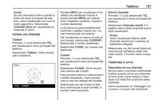 Opel Insignia Infotainment Manual MY 16.5 - Insignia Infotainment Manual MY 16.5 manuale