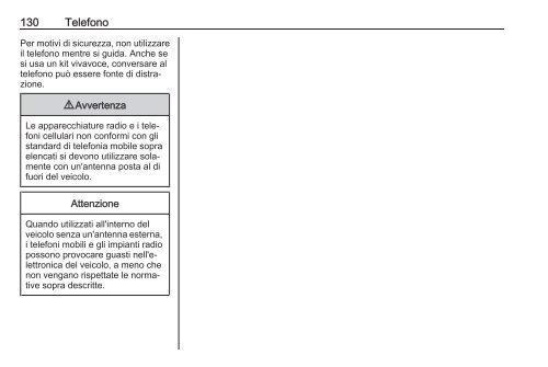 Opel Insignia Infotainment Manual MY 16.5 - Insignia Infotainment Manual MY 16.5 manuale