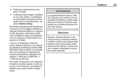 Opel Insignia Infotainment Manual MY 16.5 - Insignia Infotainment Manual MY 16.5 manuale