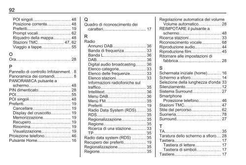 Opel Insignia Infotainment Manual MY 16.5 - Insignia Infotainment Manual MY 16.5 manuale