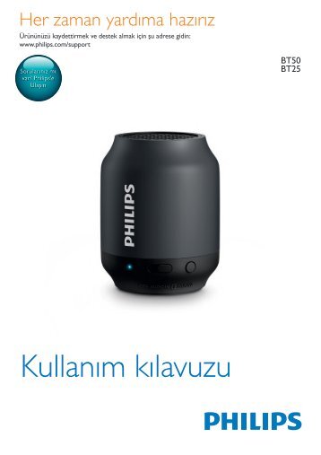 Philips enceinte portable sans fil - Mode dâemploi - TUR