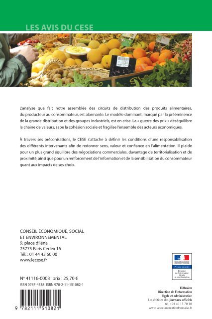 Les circuits de distribution des produits alimentaires