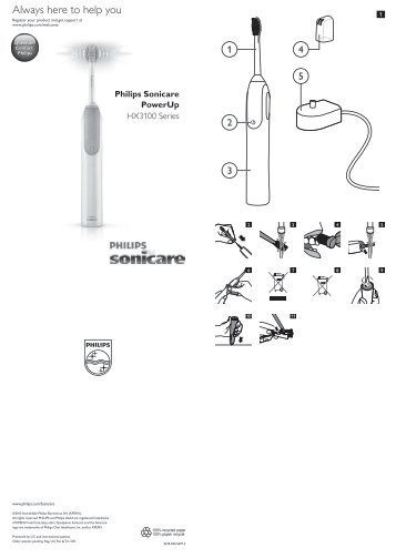 Philips Sonicare PowerUp Brosse Ã  dents Ã©lectrique - Mode dâemploi - NLD