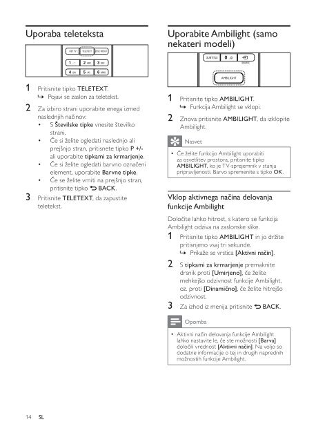 Philips TV LCD - Mode d&rsquo;emploi - SLV