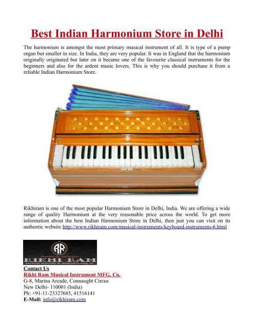 World best sale harmonium