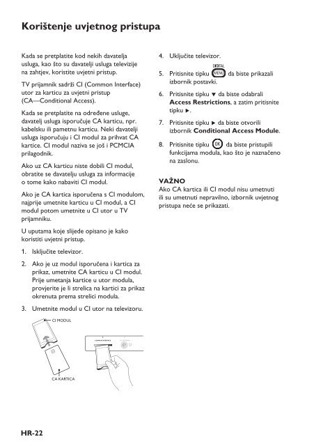 Philips T&eacute;l&eacute;viseur - Mode d&rsquo;emploi - HRV