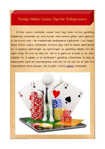 Nyttige Online Casino Tips for Nybegynnere