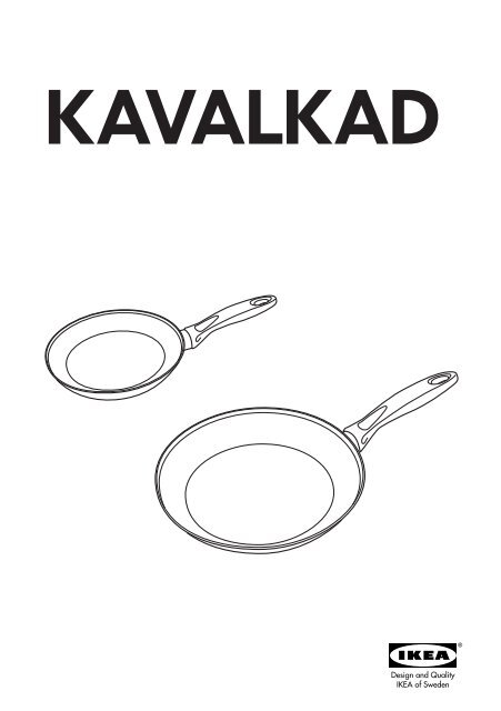 Ikea KAVALKAD set di 2 padelle - 40139321 - Istruzioni di montaggio