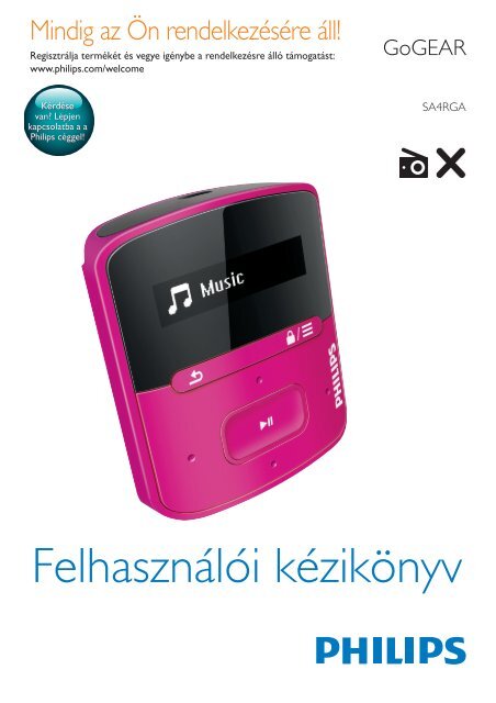 Philips GoGEAR Baladeur MP3 - Mode d&rsquo;emploi - HUN