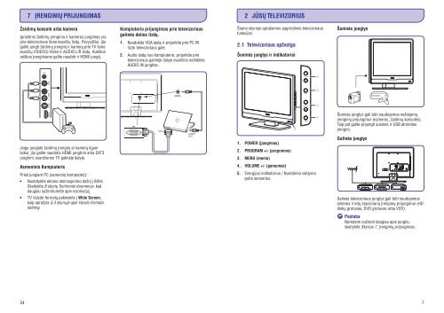 Philips TV LCD - Mode d&rsquo;emploi - LIT