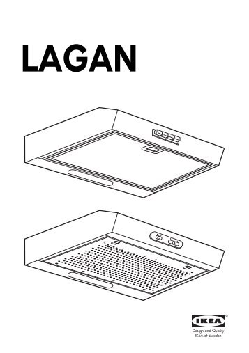 Ikea LAGAN cappa da fissare alla parete - 70304588 - Istruzioni di montaggio