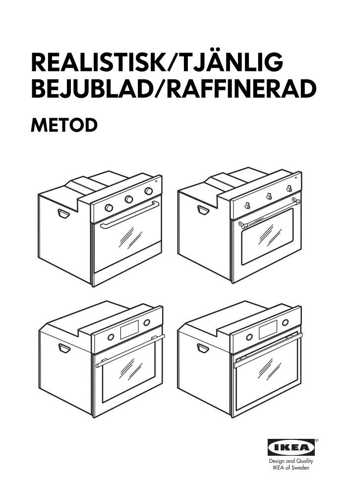 Ikea REALISTISK forno - 20300922 - Istruzioni di montaggio