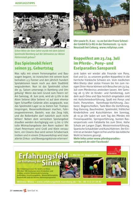 Bambolino - Das Familienmagazin für Bamberg und Region