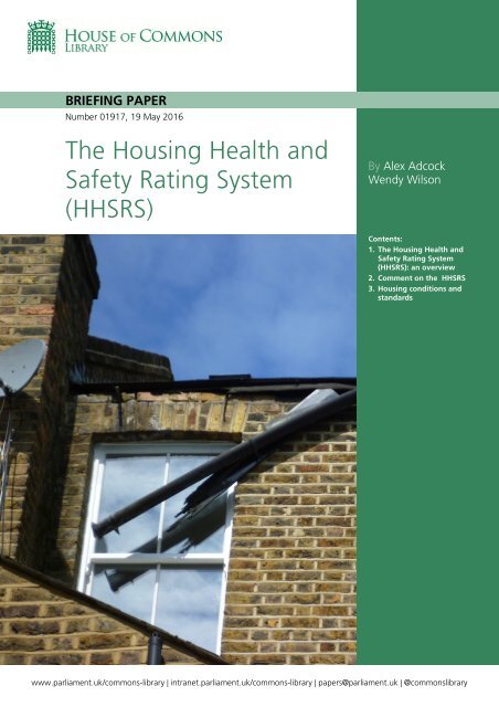 The Housing Health And Safety Rating System HHSRS the-housing-health-and-safety-rating-system-hhsrs