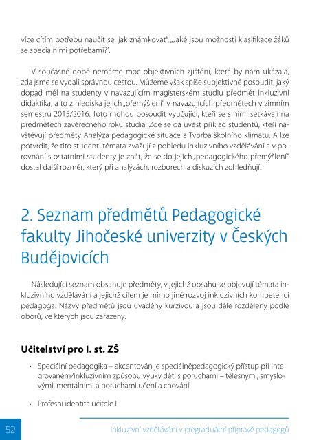 Inkluzivní vzdělávání v pregraduální přípravě učitelů